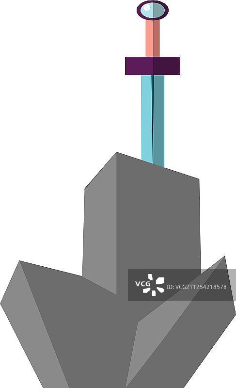 王者之剑扁平图标图片素材