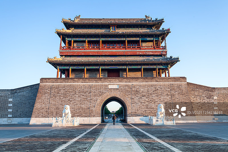 北京永定门城楼图片素材