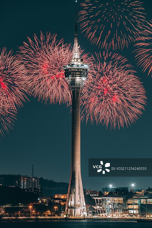 澳门烟花大会图片素材