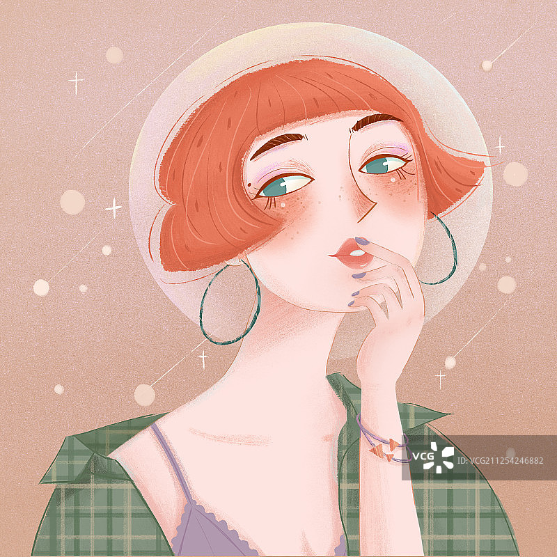 少女头像图片素材
