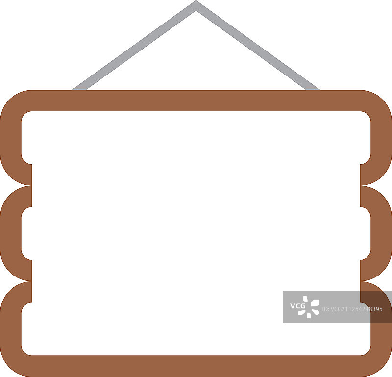 空白西部标牌平面设计模板图片素材