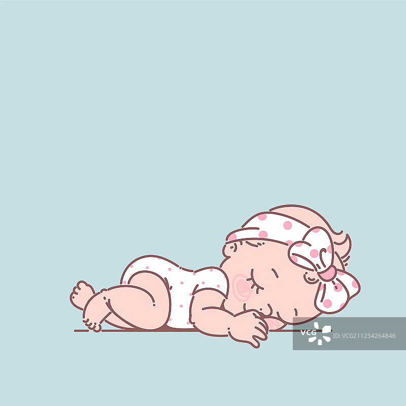 穿着白色紧身衣的新生可爱小女孩图片素材