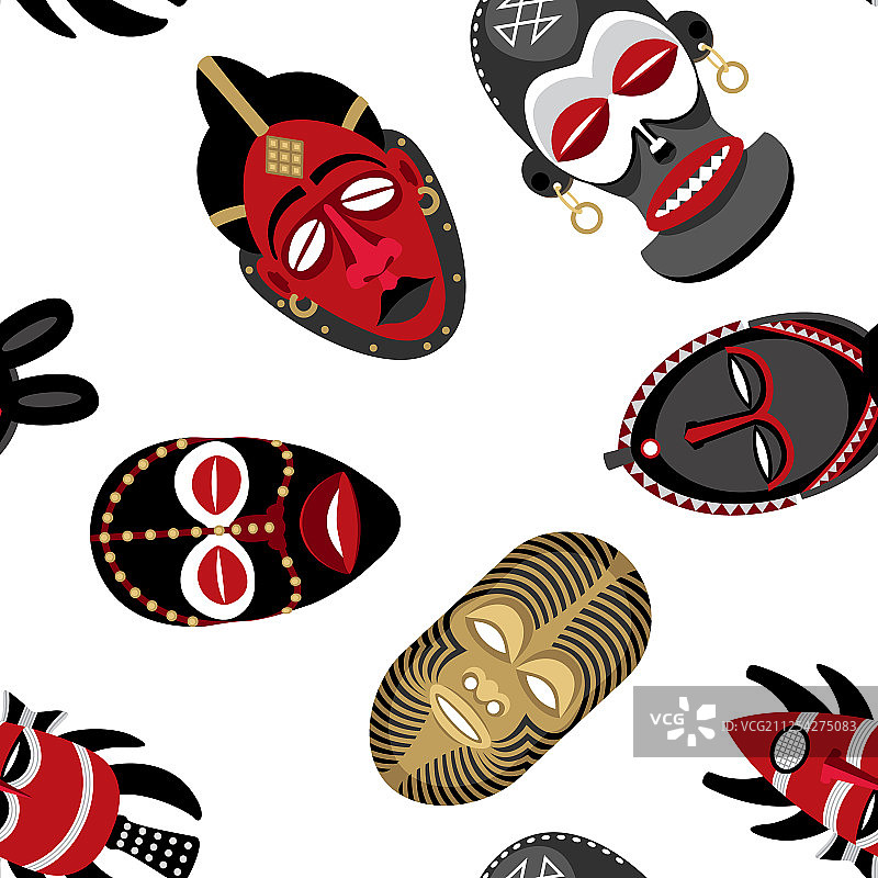 非洲面具图案2图片素材