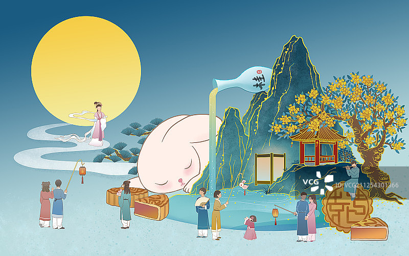 中秋节2019图片素材