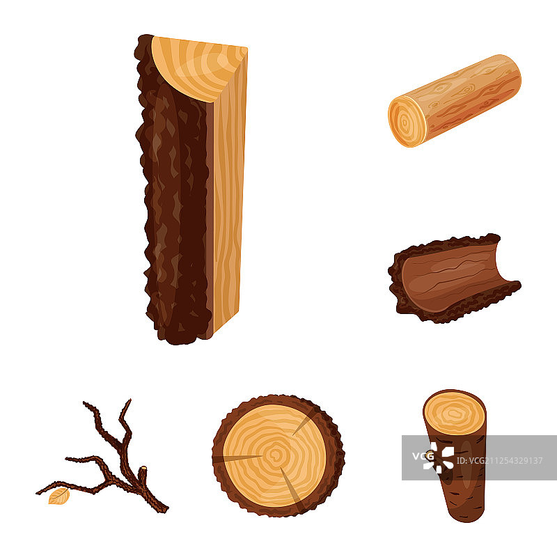 隔离物体招牌和木质logo集图片素材