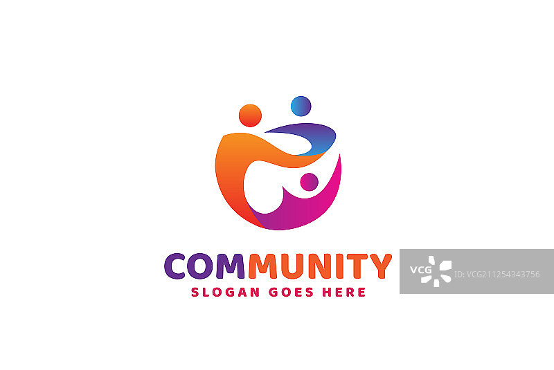 关爱健康和教育的彩色趣味人群图片素材