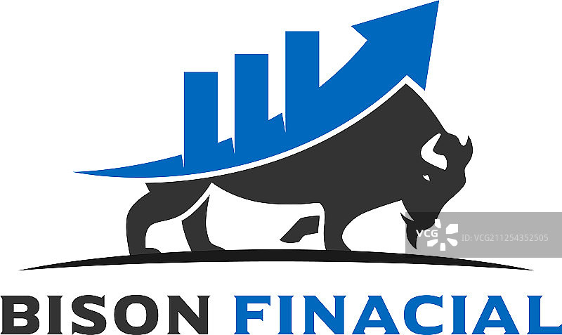 野牛金融Logo设计模板图片素材