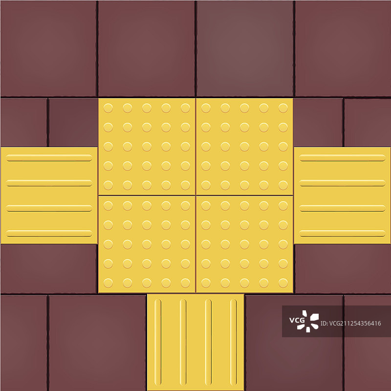 鹅卵石路上的盲道图片素材