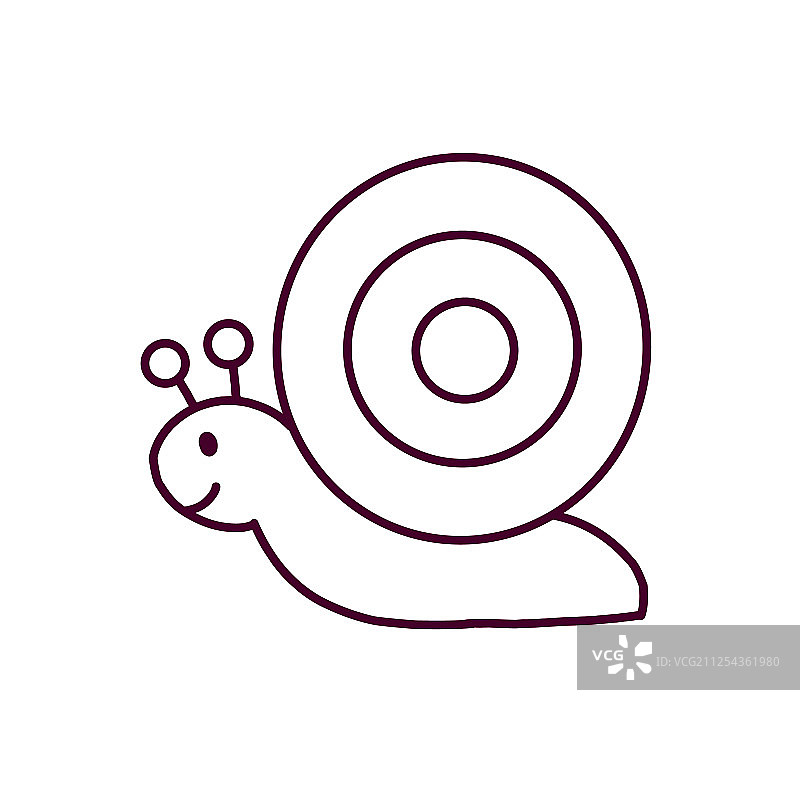 蜗牛图标EPS10图片素材