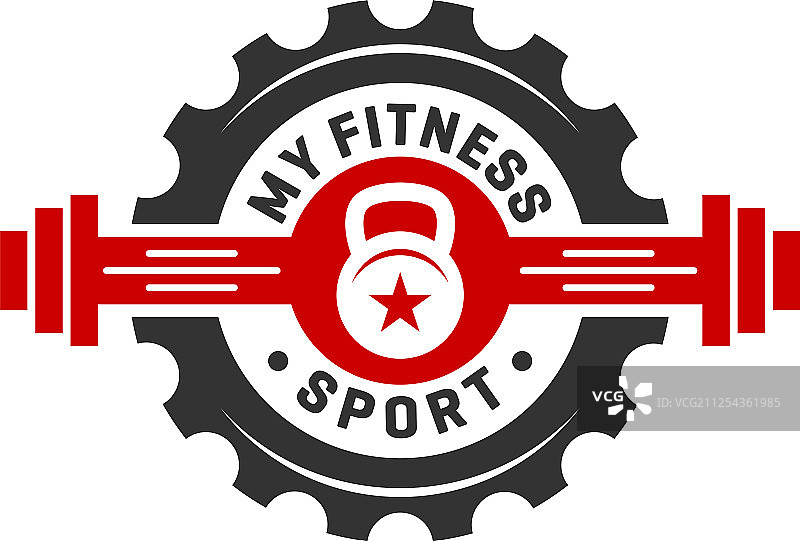 复古标志设计或复古运动健身图片素材