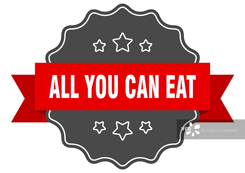 红色标签畅吃自助餐图片素材