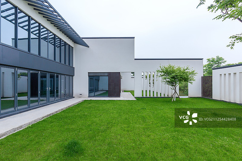 现代新中式庭院图片素材