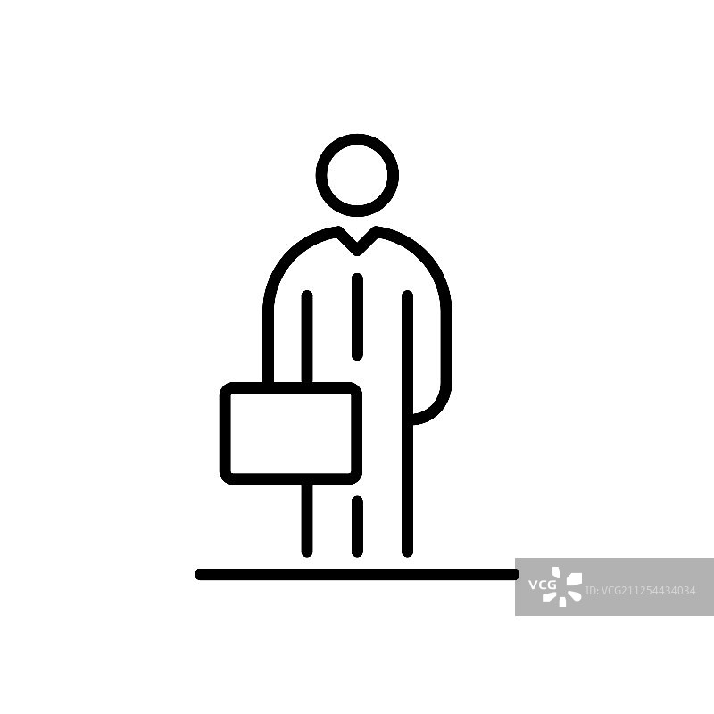 扁平风格的商人图标头像图片素材