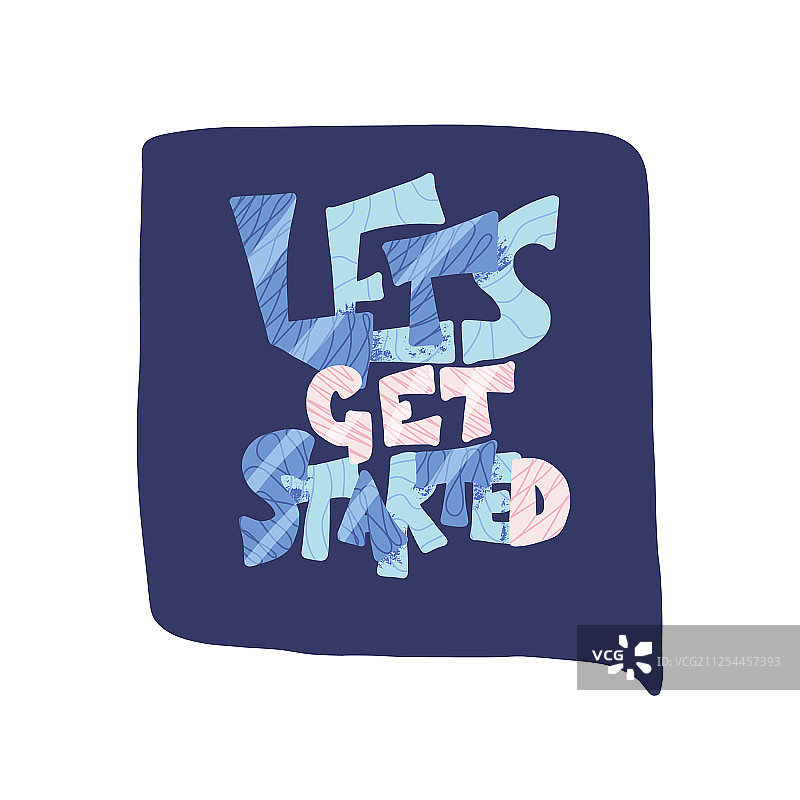 让我们开始引言海报文字图片素材