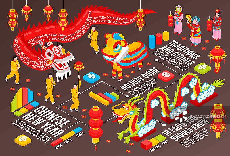 中国新年信息图背景图片素材