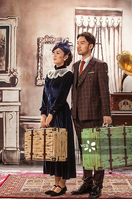 复古家庭照图片素材