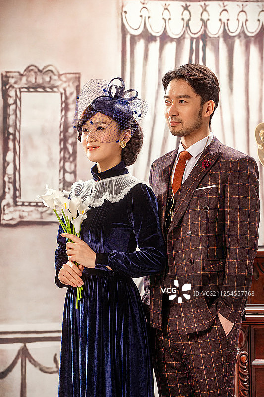 复古家庭照图片素材