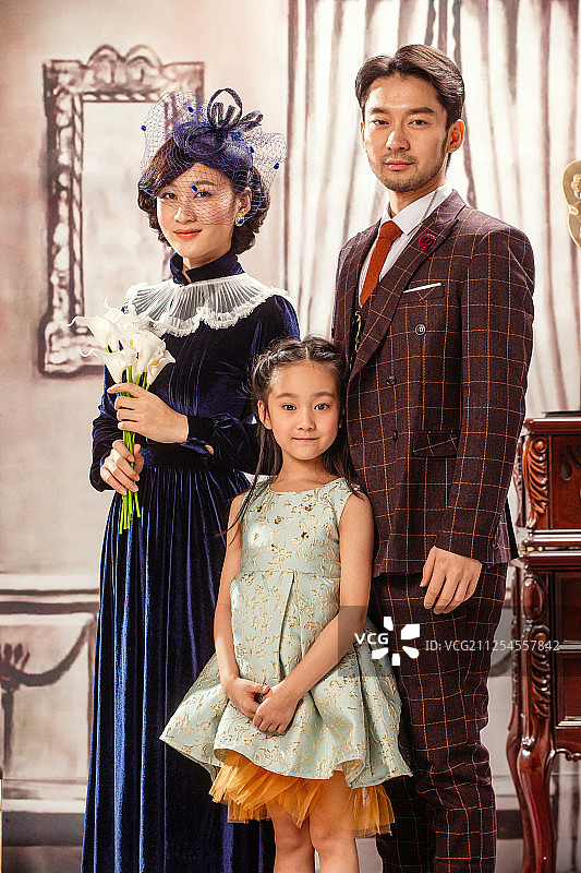 复古家庭照图片素材