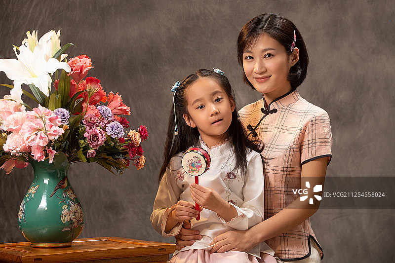 复古家庭照图片素材