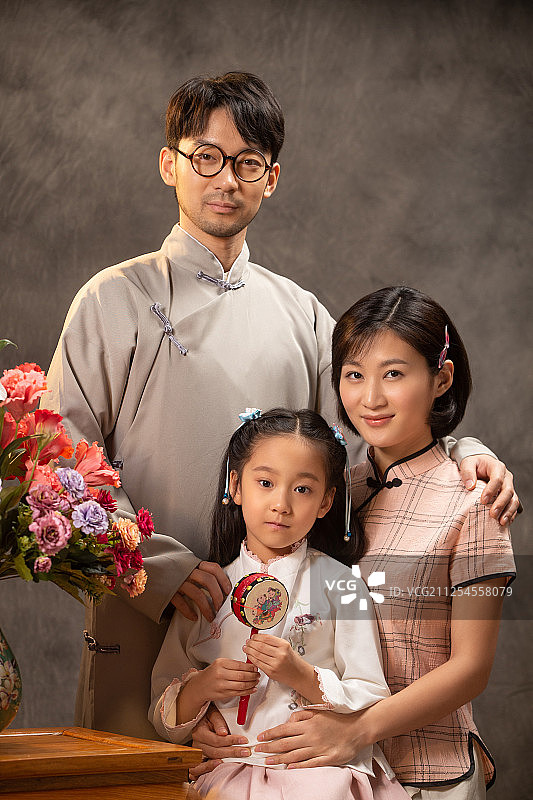 复古家庭照图片素材