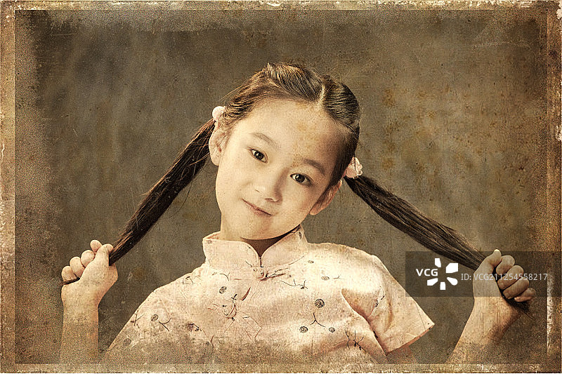 可爱的小女孩图片素材