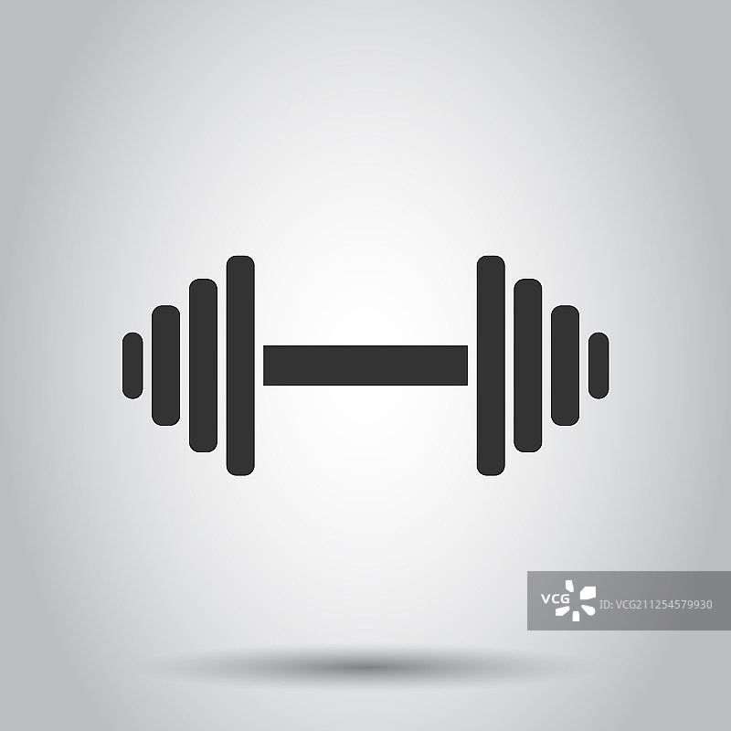扁平风格健身房哑铃图片素材