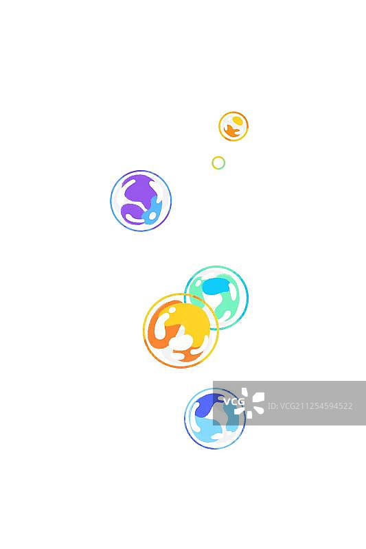 彩色的肥皂泡图片素材