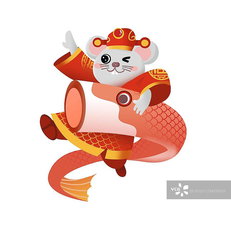 老鼠鲤鱼旗图片素材