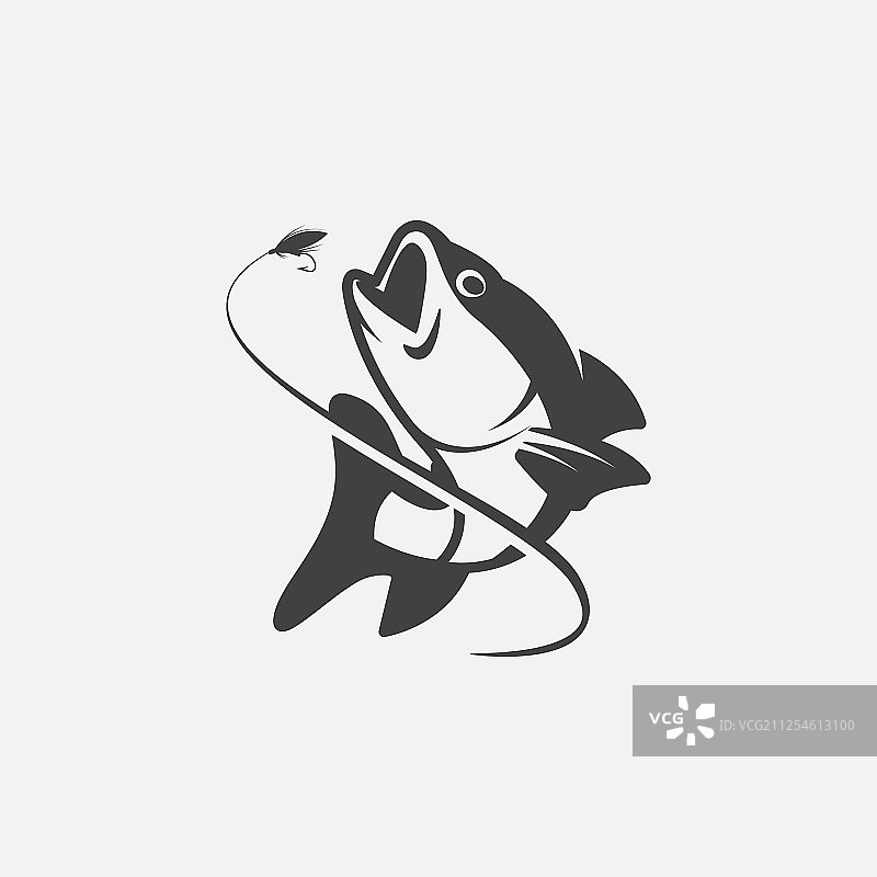 钓鱼Logo设计图片素材