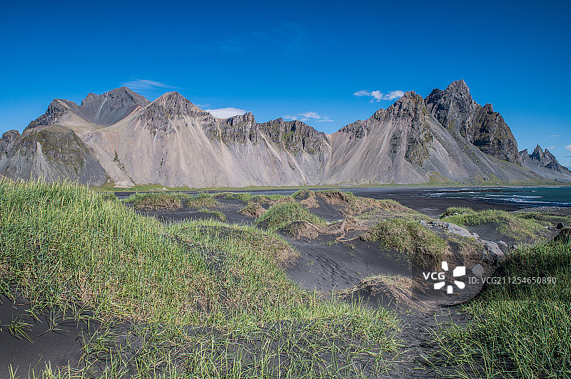 冰岛霍芬镇Vestrahorn山风景图片素材
