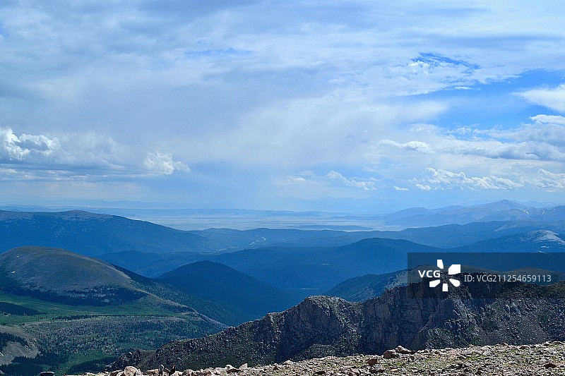 美国科罗拉多州埃文斯山风光图片素材