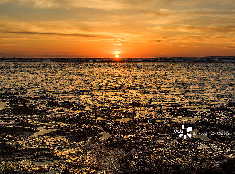 埃及沙姆沙伊赫红海的日出图片素材