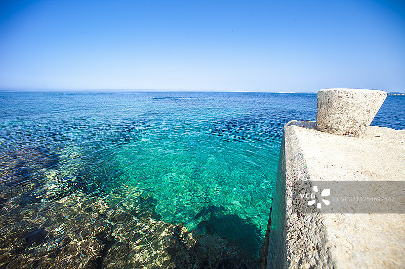 克罗地亚约瑟普多尔海景与海岸线图片素材