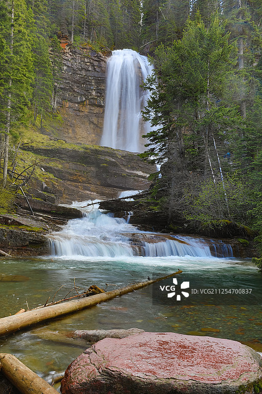 圣玛丽瀑布景色图片素材