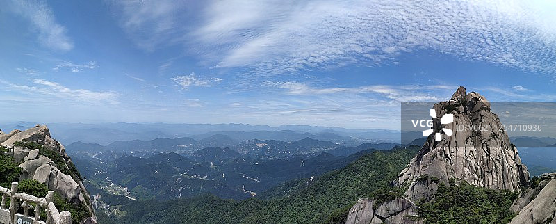 中国安庆山谷高角度景观图片素材
