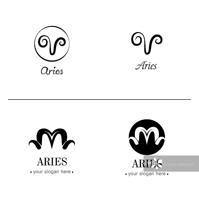 白羊座标志模板图片素材