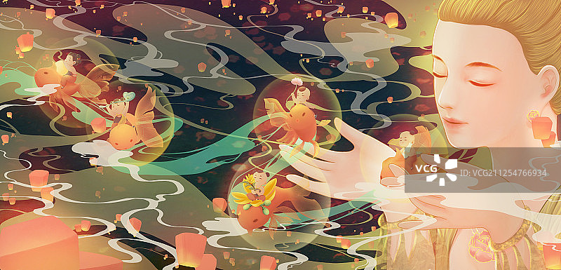 送五福图片素材