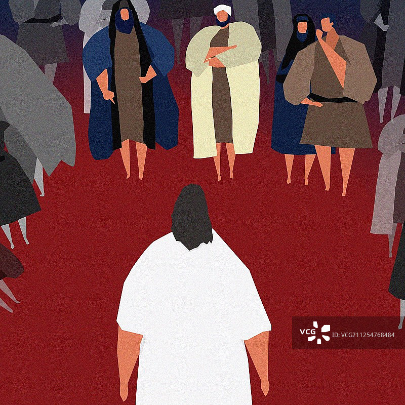 面对众人的质疑和挑战图片素材