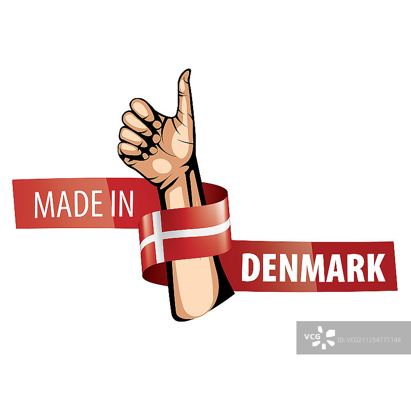 丹麦国旗上有白色图片素材