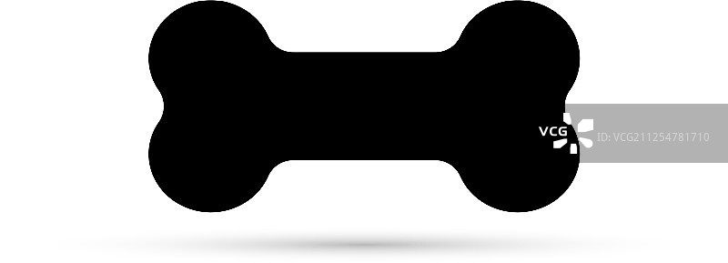 狗骨剪影图片素材