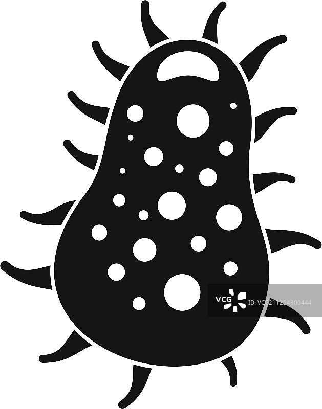 病原菌细菌图标简约风格图片素材