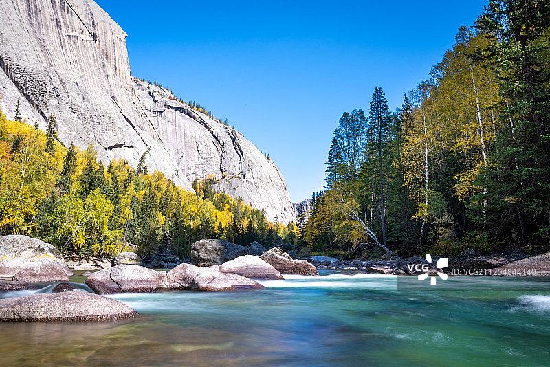 可可托海的秋天图片素材