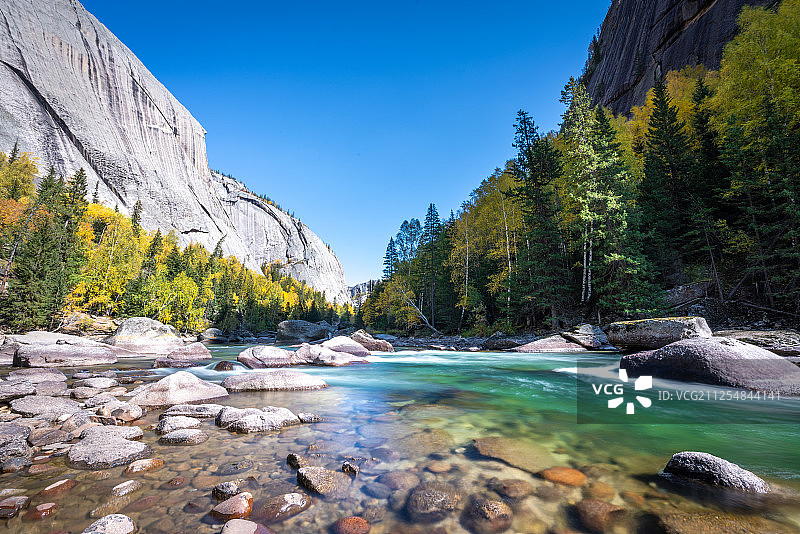 可可托海的秋天图片素材