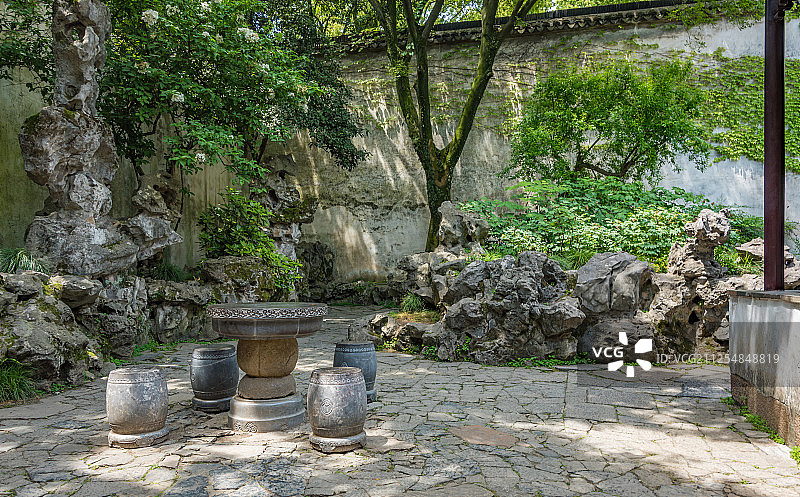 苏州古典园林留园风光图片素材