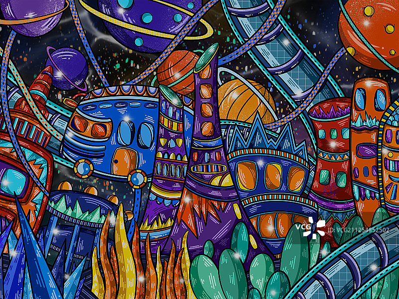 未来世界图片素材