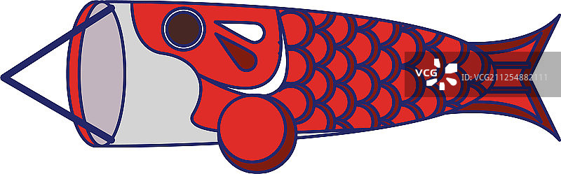 日本鲤鱼旗设计图片素材