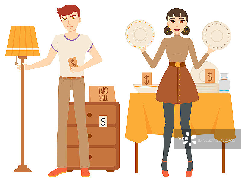 零售家具和餐具店图片素材