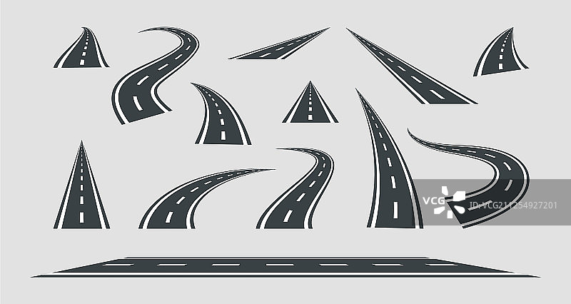 街道和道路模板合集图片素材