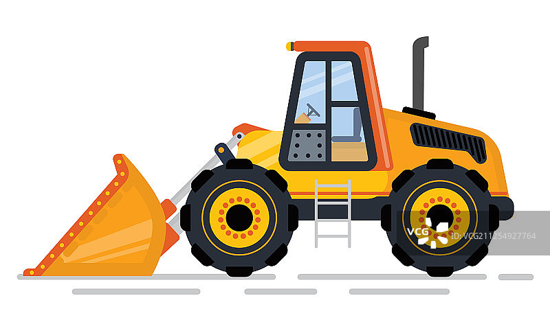 用于建筑的推土机或挖掘机图片素材