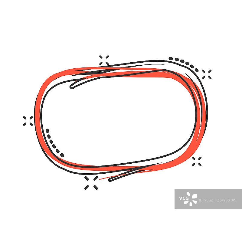 手绘漫画涂鸦圆圈线条草图图片素材